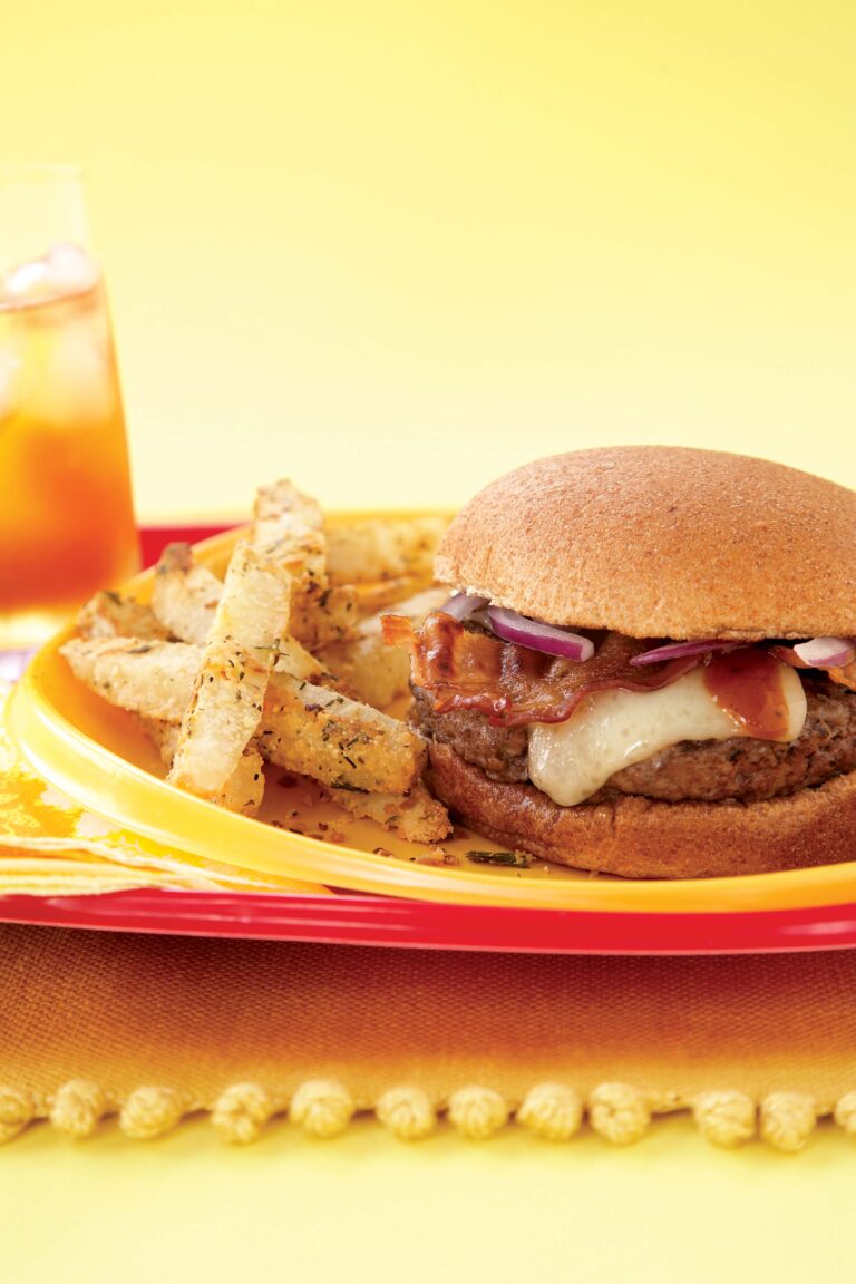 Devin Alexander’s BBQ bacon cheeseburger