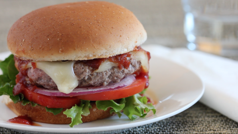 Devin Alexander’s drippin’ kickin’ burger